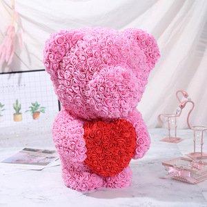 Di Yiwu Fabbrica Artificiale di Alta Qualità di Schiuma Orso Rosa di Peluche Rosa Orso 40 Centimetri per San Valentino - Product Image 5