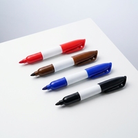 Mini marqueur effaçable à sec, lot de 12 couleurs, pointe fine, personnalisation du logo OEM possible