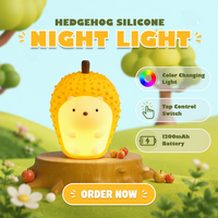 Mini Veilleuses LED Aromathérapie Tactiles en Silicone Colorées Personnalisables pour Enfants et Bébés, Décoratives USB Mignonnes pour Table et Chambre