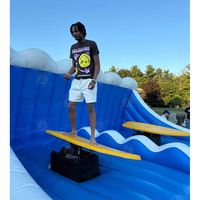 Meilleur prix divertissement en plein air simulateur de surf gonflable individuel enfants surf machine d'équitation pour deux joueurs vague surfeur