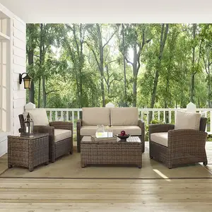 Mebel taman rotan, semua cuaca, set sofa taman rotan, furnitur luar ruangan