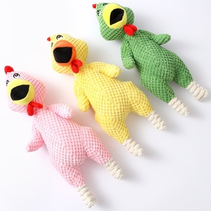 Ananas coloré en peluche hurlant poulet Super doux nouveau son en peluche jouet <span class=keywords><strong>pour</strong></span> animaux de compagnie <span class=keywords><strong>pour</strong></span> le soulagement du Stress unisexe PP coton rempli fêtes - Product Image 3