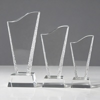 Nouveau Prix en Cristal Moderne et Sur Mesure pour la Récompense des Performances Commerciales et les Cérémonies Sportives