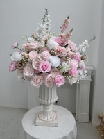 Fleurs artificielles roses en boule personnalisées ODM OEM pour la décoration de mariage, cérémonie, événement de Noël, fête, fournitures de décoration