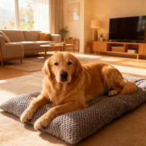 Großhandel Luxuriöse Moderne Ganzjahres-Weiche Polyester-Plüsch Haustierbetten für Hunde und Katzen Quadratisches Design Hypoallergen Umweltfreundlich - Product Image 2