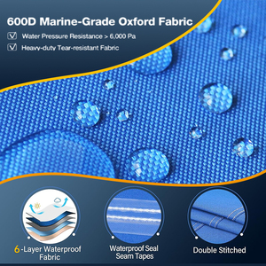 Housse de bateau en tissu Oxford 600D de qualité supérieure, protection contre toutes les intempéries, housse de bateau <span class=keywords><strong>marine</strong></span> - Product Image 2