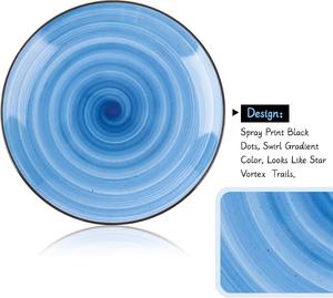 Platos de Cerámica Personalizados, Plato de Porcelana para Servir Ensaladas, Postres, Pizza, Carne, Pasta, Juego de Platos Aptos para Lavavajillas y Microondas - Product Image 6