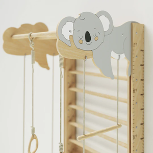 Échelle murale Koala Design, style échelle suédoise, gain de place, structure d'escalade intérieure, salle de sport à domicile avec barre de traction - Product Image 2