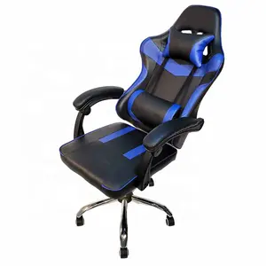 WSV8100 mavi döner ofis bilgisayar moda ulusal oyun sandalyesi bağlantı Arnrest ayarlanabilir yükseklik ile doğrudan satış