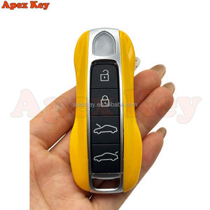 Fundas de Repuesto para Llaves de Alta Calidad en Color Amarillo para Porsche con Adhesivos para Crear Marcos de Fotos Artísticos - Product Image 4