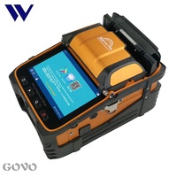 Fiber Splicer AI-9 6 motorlar sinyal yangın FTTH kaynakçı optik Fiber füzyon Splicer makinesi