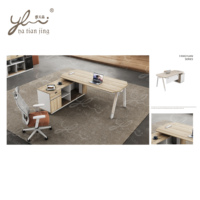 Bureau de direction minimaliste en MDF pour gestionnaires Grand bureau Bureau de travail avec tiroirs