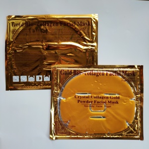 Großhandel Anti Aging Gesichts blatt Masken 24 Karat Gold Kollagen Kristall Gesichts maske - Product Image 6