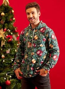 Fitspi personnalisé unisexe sweat à capuche de noël sweat pull 3D imprimé à manches longues hommes en gros livraison directe - Product Image 5