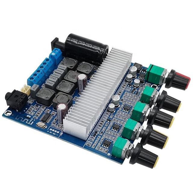 TPA3116 Blue-tooth 5.0 Digital Power Amplifier Board 2.1 Channel 2* 50W+100W Subwoofer 12-24V with Tone