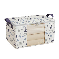 Sac de rangement grande capacité pour couvertures et couettes avec fenêtre transparente, pliable, organisateur de vêtements pour armoire, sac de rangement sous le lit