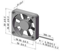 Meilleur ventilateur de refroidissement électrique DC, modèle 5010, mini 24V, double roulement à billes, ODM personnalisé, haute vitesse, faible bruit, étanche IP68