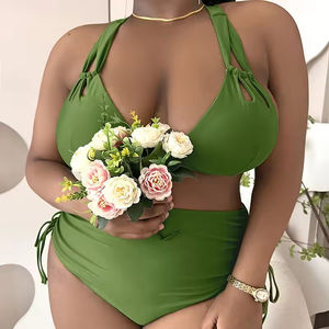 Maillot de bain une pièce personnalisé pour femme, haute élasticité, imperméable, séchage rapide, en Spandex/Nylon, imprimé sexy, style string, pour la plage - Product Image 1