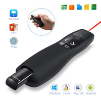 Wireless Presentation Clicker With Red Laser Pointer - 2.4GHz USB Remote Control For PowerPoint & PC From Laser Pointers - Price 19.79