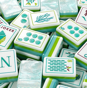 Fichas de Mahjong Americanas de Lujo, Grabadas en Cerámica de 4 Capas, Portátiles, para Entretenimiento, Fiestas, Vacaciones en la Playa, para Adultos - Product Image 1