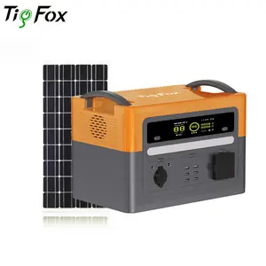 Fonte de alimentação externa, 1000w sistema de energia de íon de lítio recarregável gerador solar portátil para laptop