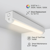 Plafonnier LED 3CCT 3000K-5000K Commutable AC220V IP20 CRI80 50000H Garantie 5 ans Couvercle PC Alliage d'aluminium