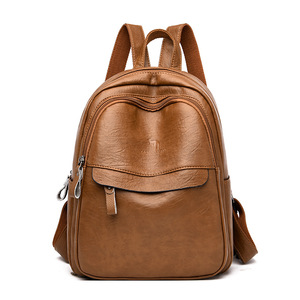 Sacs à dos élégants en PU personnalisés pour femme, sacs quotidiens, grands sacs de voyage, sacs à dos pour ordinateur portable pour femmes - Product Image 1