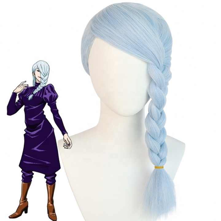 Wholesale Mei Mei Wig Cosplay 45cm Long Light Blue Jujutsu Kaisen