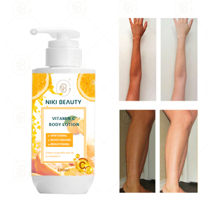 निजी लेबल विटामिन सी Hyaluronic एसिड शाकाहारी पर्यावरण पर्यावरण के अनुकूल 300 मिलीलीटर शरीर लोशन मॉइस्चराइज़र सभी त्वचा - Product Image 3