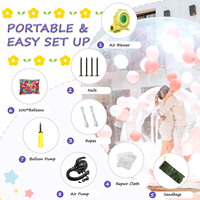 Maison à bulles gonflable de 3m pour la révélation du sexe, cabine photo gonflable, tente à boules de neige gonflable pour la fête.