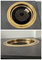 Grill de table japonais pour restaurant commercial, en acier inoxydable, avec tube chauffant électrique, sans fumée