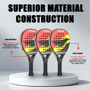 Customized Tear Drop 3k12k18k Carbon <strong>Paddle</strong> Racket Carbon Padel Racke <strong>Paddle</strong> Padel Racket - Product Image 6