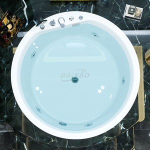 Baignoire en acrylique Jacuzy au design moderne Spa de massage à remous encastré de forme ronde JaKuzzier intégré pour 1 à 2 personnes - Product Image 6
