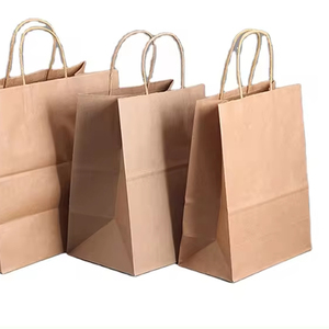 Wholesale Price Handle Paperbag Packaging Kraft Paper <b>Bag</b> with Free Sample - Product Image 1