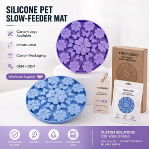 Comedero Lento Portátil de Silicona de Grado Alimenticio con Logotipo Personalizado, Resistente al Agua, para Viajes y Exteriores, para Perros y Gatos - Product Image 5