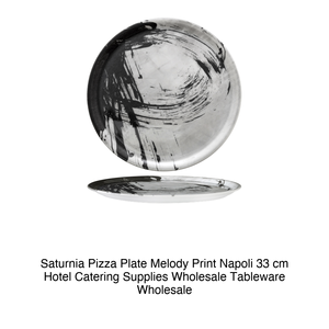 Assiette à pizza Melody Print Napoli 33 cm Saturnia - Product Image 2