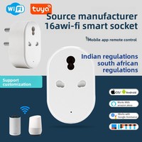 Enchufe Inteligente Wi-Fi con Control Remoto a través de Aplicación Móvil, Compatible con Alexa, Asistente de Google e IFTTT, 16A, Estilo Indio / Suramericano