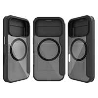 Casing Dompet Kulit Magnetik Lipat Mewah Soonleader untuk 17/16 Pro Max, Anti Benturan 3m, Perlindungan Anti Jatuh, TPU+PC+PU