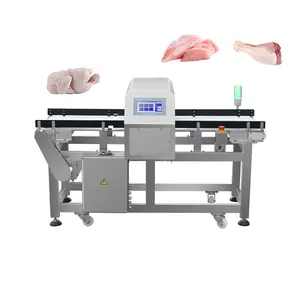 Tunnel Conveyor Metal Detector For Food Safety Frozen Chicken Feets Breast Wire Leg Halal