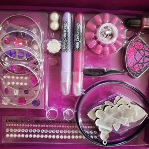 Hot trẻ em phổ biến Make up <span class=keywords><strong>Kit</strong></span> sơn móng tay tóc bút làm đồ chơi vẻ đẹp trang ĐiểM Set mỹ phẩm trẻ em trang điểm Bộ cô gái trang điểm đồ chơi <span class=keywords><strong>Kit</strong></span> - Product Image 3