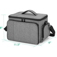 Sac de transport portable à double couche pour accessoires de cricket, sac de rangement de voyage pour presse à tasses Cricut