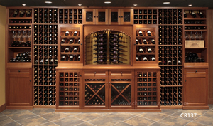 Cuarto de Vino Personalizado de Lujo para Sótano Oculto, Gabinete para Vino CR039, Gabinetes para Vino Personalizados - Product Image 6