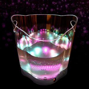 Seau à glace à LED dégradé coloré portable de <span class=keywords><strong>6</strong></span> <span class=keywords><strong>litres</strong></span> en plastique pour <span class=keywords><strong>champagne</strong></span> et vin pour la bière - Product Image 6