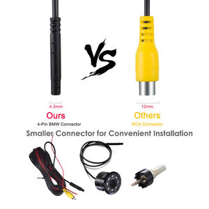 Directo de fábrica 8LED vista trasera cámara de marcha atrás visión nocturna dinámica gran angular cámara de visión trasera de coche - Product Image 5