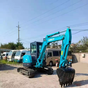 Mini-excavatrice hydraulique d'occasion Kobelco SK55 à vendre, excavatrice sur chenilles originale de 5 tonnes, haute qualité SK55 SK50, prix usine - Product Image 5