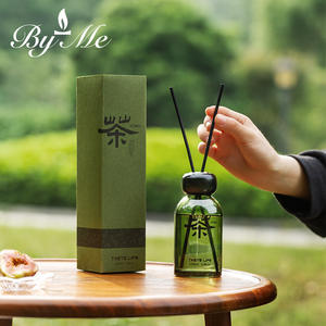 200ML 绿色玻璃瓶精油无焰香薰清新厕所除臭剂中国制造高端 - Product Image 4