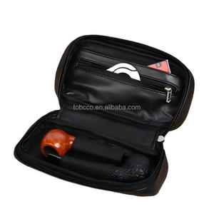 Pochette de voyage en cuir PU <span class=keywords><strong>à</strong></span> bas <span class=keywords><strong>prix</strong></span> pour le rangement des pipes <span class=keywords><strong>à</strong></span> tabac, portable - Product Image 1