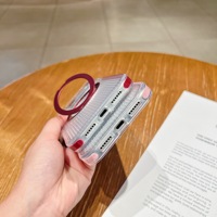 Étui de téléphone magnétique à rayures ondulées avec protection à 360° °   Support rotatif, cadre d'objectif incrusté de cristaux, protection anti-chute pour iPhone 18 17 Pro Max