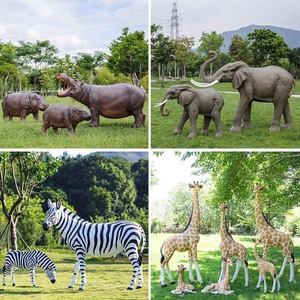 Fiberglass Animal Sculptures Outdoor Garden <b>Decor</b> Figure Handmade Floor Mount Large Size - Product Image 2