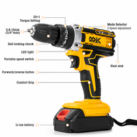 Kit d'outils à main multifonction 105 pièces avec batterie au lithium 12V, coffret rigide, vis de machine de qualité professionnelle, OEM